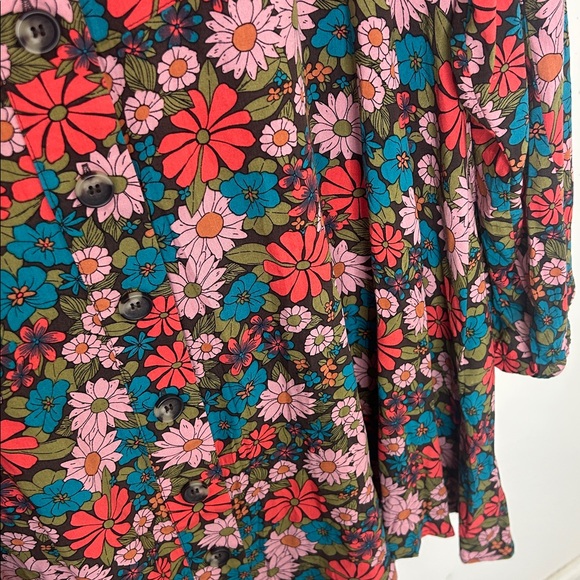 NATURAL LIFE Ansley Woven Tunic Shirt Dress Floral Size XL - Picture 11 of 15